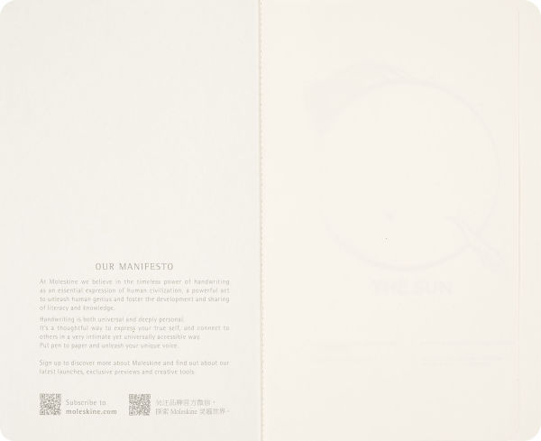 Moleskine Limited Edition NASA-inspired Volant Journal, Soft Cover, Large (5" x 8.25"), Plain, Blue/Black, 80 pages