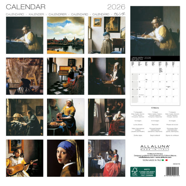 2026 Vermeer Wall Calendar