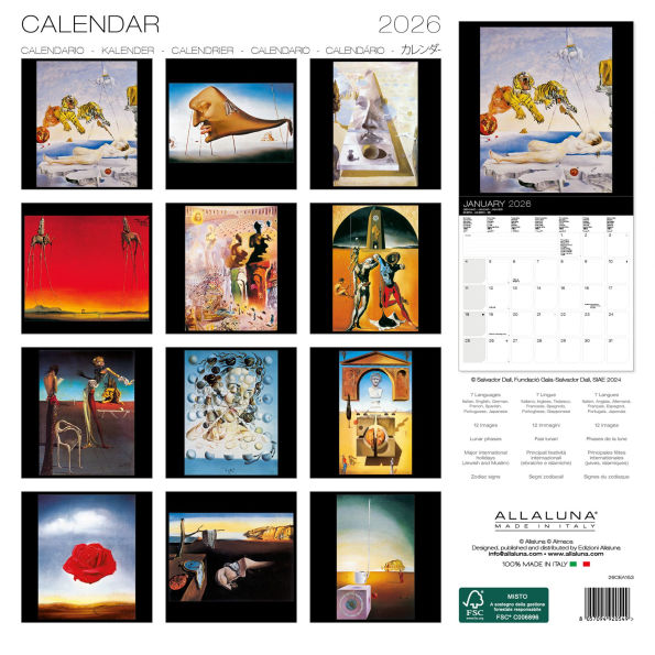2026 Dali Wall Calendar