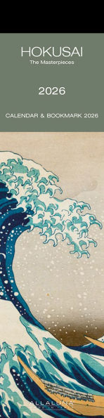 2026 Hokusai Bookmark Calendar