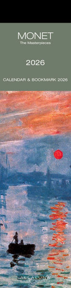 2026 Monet Bookmark Calendar