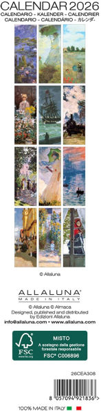 2026 Monet Bookmark Calendar