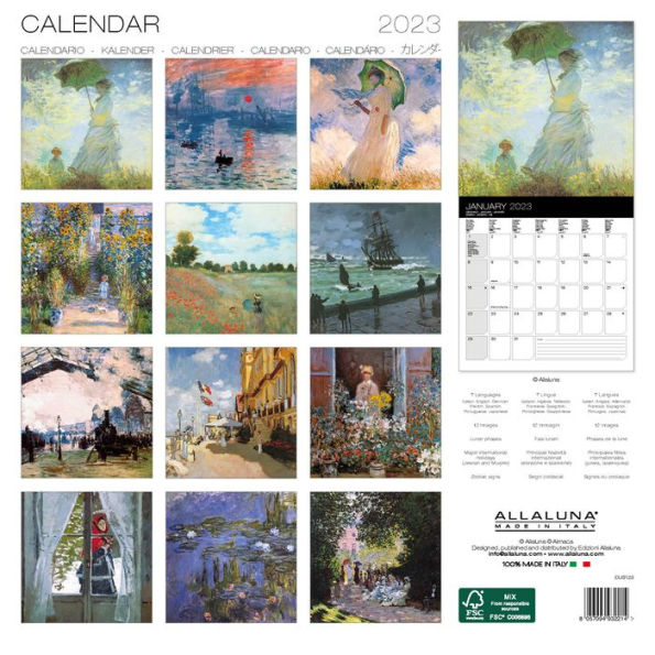 2023 Monet 12 x 12 Wall Calendar by Nelson Line | Barnes & Noble®