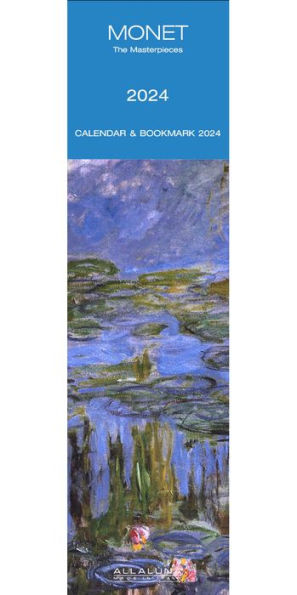 2024 Monet 2 x 8 Bookmark Calendar