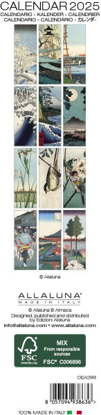 2025 Hiroshige Bookmark Calendar