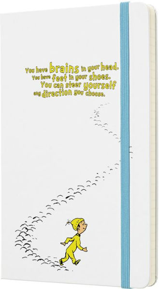 Moleskine Limited Edition Notebook, Dr. Seuss, White, Large with Ruled pages