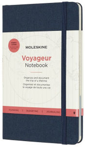 Moleskine Voyageur Traveler's Notebook, Medium, Ocean Blue Hard Cover (4.5 x 7)