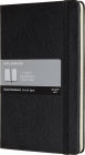 Moleskine Leather Notebook Large Ruled Hard Cover Black (5 x 8.25)