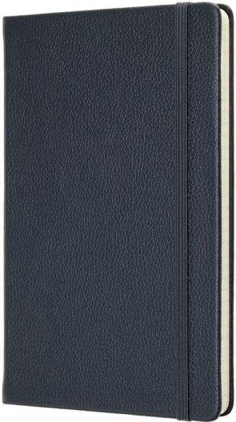 Moleskine Leather Notebook Large Ruled Hard Cover Avio Blue (5 x 8.25)
