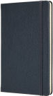 Alternative view 4 of Moleskine Leather Notebook Large Ruled Hard Cover Avio Blue (5 x 8.25)