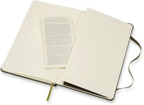 Alternative view 2 of Moleskine Leather Notebook Large Ruled Hard Cover Moss Green (5 x 8.25)