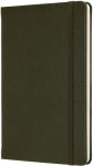 Alternative view 4 of Moleskine Leather Notebook Large Ruled Hard Cover Moss Green (5 x 8.25)