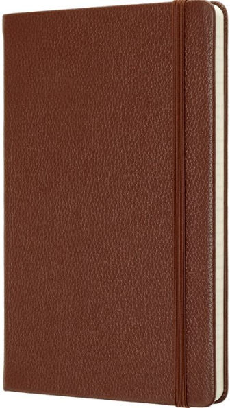 Moleskine Leather Notebook Large Ruled Hard Cover Sienna Brown (5 x 8.25)