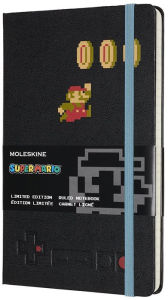 Moleskine Limited Edition Notebook, Super Mario, Mario in Motion / Black, Large, Ruled Hard Cover (5 x 8.25)