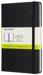 Alternative view 1 of Moleskine Notebook, Medium, Plain, Black, Hard Cover (4.5 x 7)