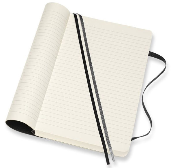 Moleskine Notebook, Expanded Large, Ruled, Black, Soft Cover (5 x 8.25)