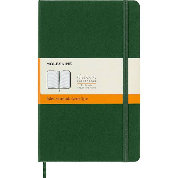 Moleskine Notebook, Large, Ruled, Myrtle Green