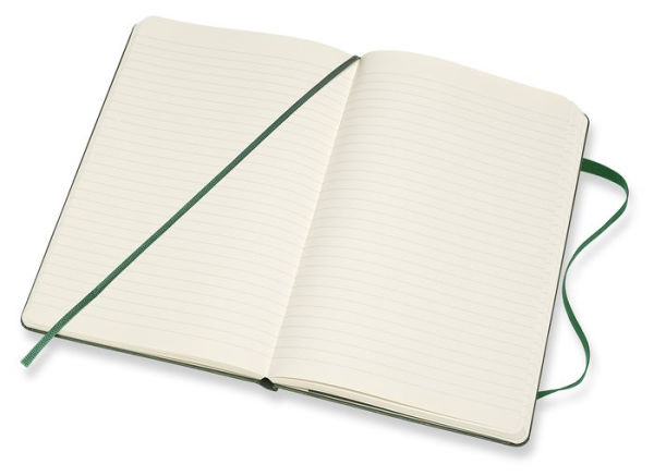 Moleskine Notebook, Large, Ruled, Myrtle Green, Hard (5 x 8.25)