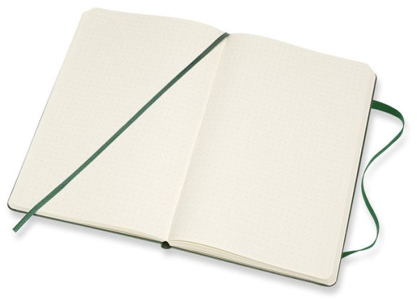 Moleskine Classic Notebook, Hard Cover, Myrtle Green, Large with Dotted pages