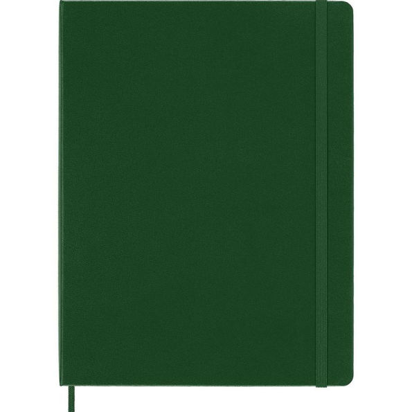Moleskine Notebook, Extra Large, Ruled, Myrtle Green, Hard Cover (7.5 x 9.75)