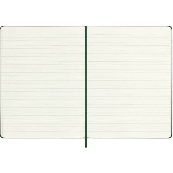 Moleskine Notebook, Extra Large, Ruled, Myrtle Green, Hard Cover (7.5 x 9.75)