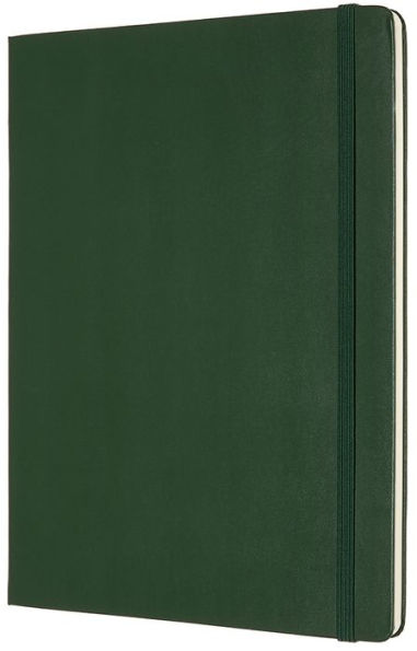 Moleskine Classic Notebook, Hard Cover, Myrtle Green, XL with Plain pages