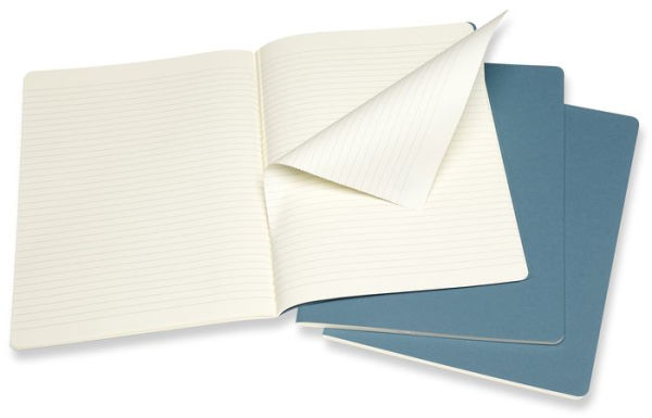 Moleskine Cahier Journal, Extra Large, Ruled, Brisk Blue (7.5 x 9.75)