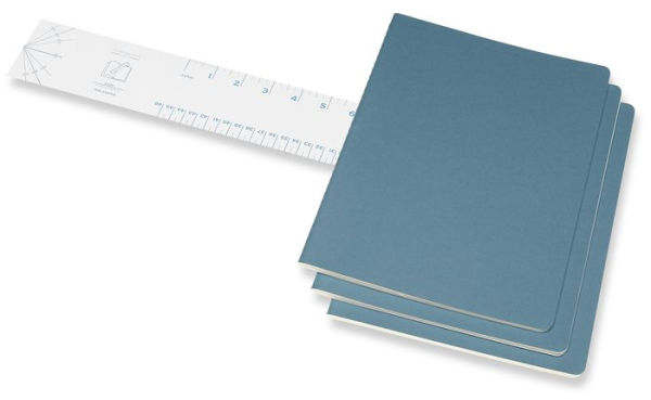 Moleskine Cahier Journal, Extra Large, Ruled, Brisk Blue (7.5 x 9.75)
