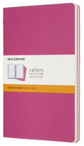 Title: Moleskine Cahier Journal, Large, Ruled, Kinetic Pink (8.25 x 5)