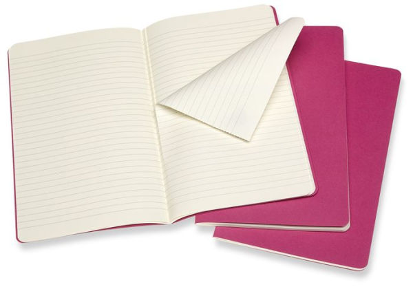 Moleskine Cahier Journal, Large, Ruled, Kinetic Pink (8.25 x 5)