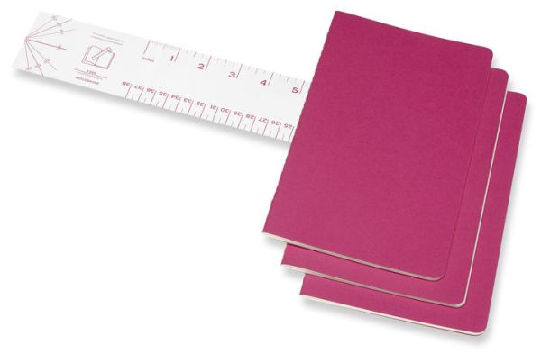 Moleskine Cahier Journal, Large, Ruled, Kinetic Pink (8.25 x 5)