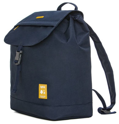 a blue backpack