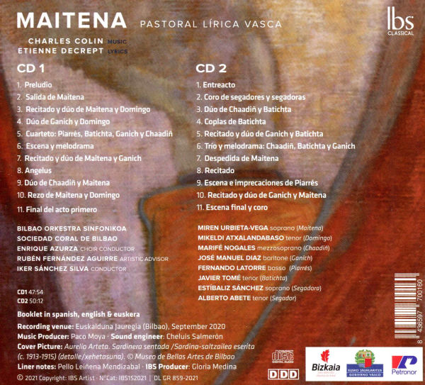 Charles Colin: Maitena, Pastoral L¿¿rica Vasca
