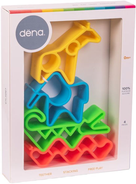 Jouets bébé et enfant en silicone Arc-en-ciel Neon dëna toys - Dröm