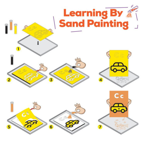 Letters Sand Painting Education Set