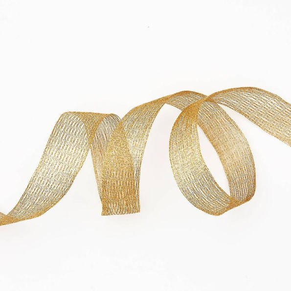 Maze Gold Net Ribbon 1.5" 5 YD