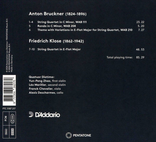 Bruckner & Klose: String Quartets