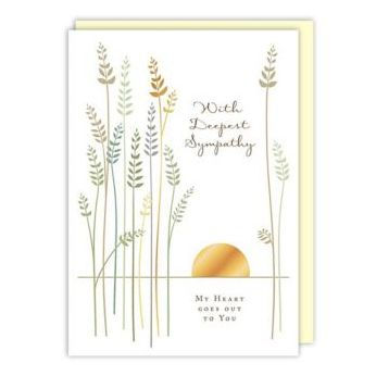 Tall Vines Sympathy Greeting Card