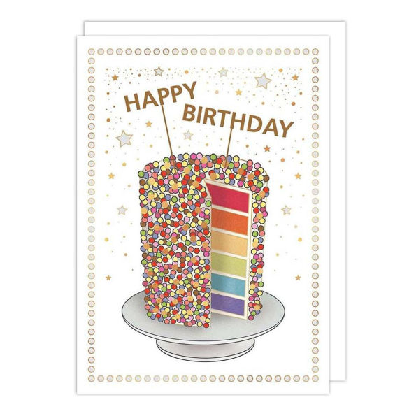 Rainbow Cake Birthday Card