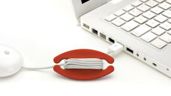 Alternative view 1 of Bobino Cord Holder Medium Red