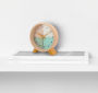 Alternative view 2 of Flor Turquoise Desk Clock with Alarm Function