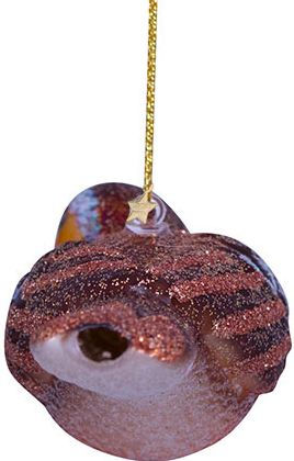 Robin Bird Glass Ornament
