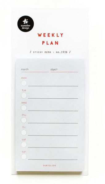 Suatelier Design Weekly Plan Sticky Notes