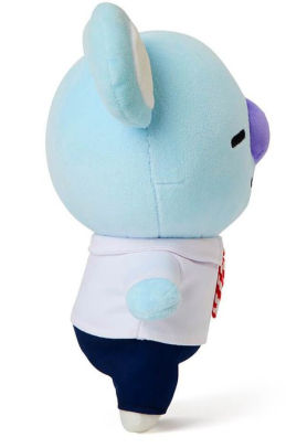 bt21 koya standing plush doll medium blue