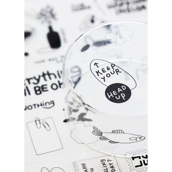Life & Pieces sticker collection - clear sheet