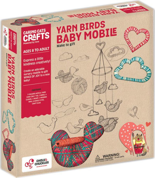 Yarn Birds Baby Mobile