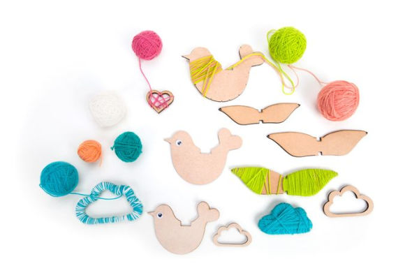 Yarn Birds Baby Mobile