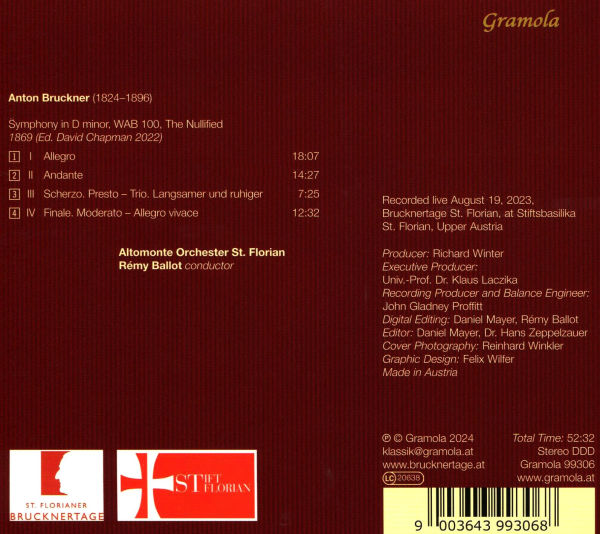 Anton Bruckner: Symphonie d-Moll, Die Annullierte