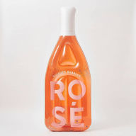 Title: Rose Bottle Lie On Pool Float