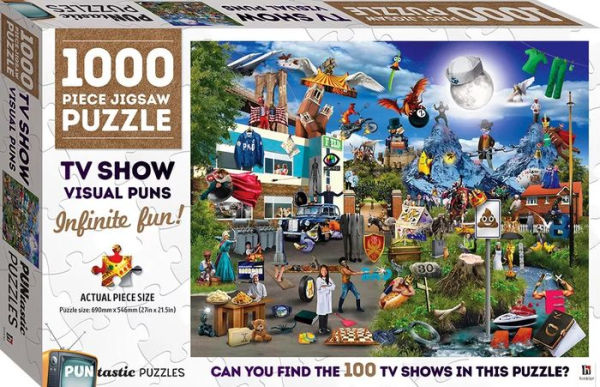 PunTastic Puzzles TV Shows 1000 piece puzzle